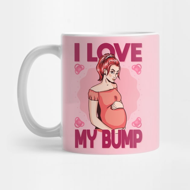 i love my bump pregnant woman quote pregnancy by auviba-design